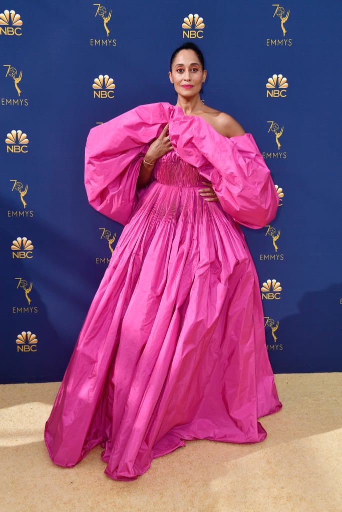 Tracee Ellis Ross in a Pink Valentino Gown at the 2018 Emmys