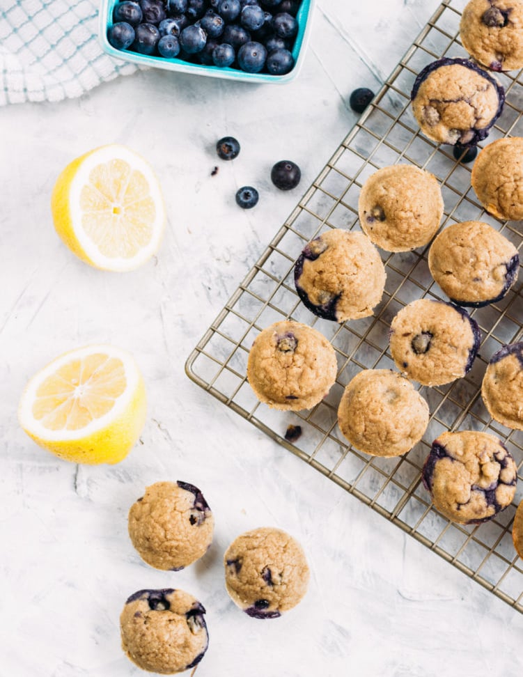 Blueberry Lemon Minimuffins