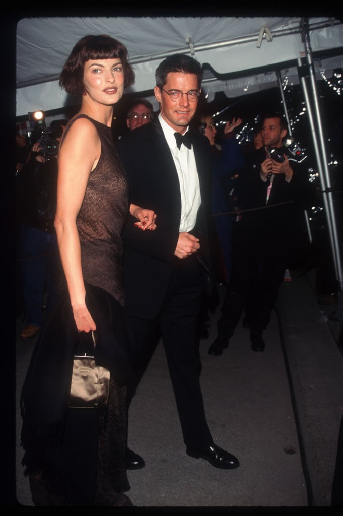 Linda Evangelista and Kyle MacLachlan in 1996 Met Gala Couples Through the Years POPSUGAR