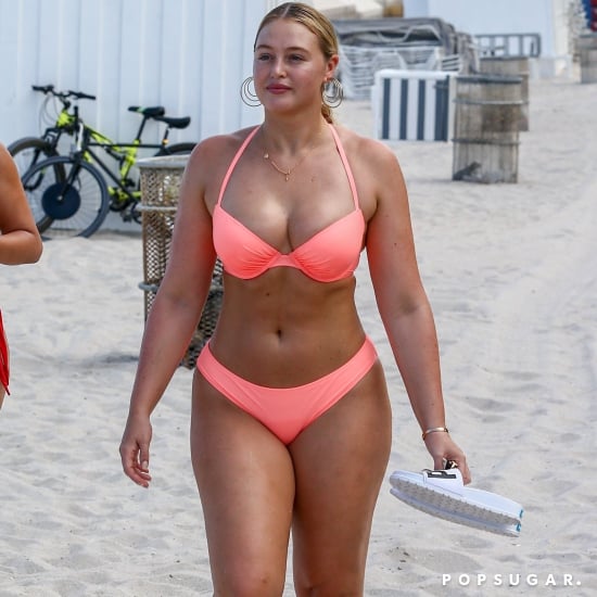 Iskra Lawrence Pink Bikini Miami 2018