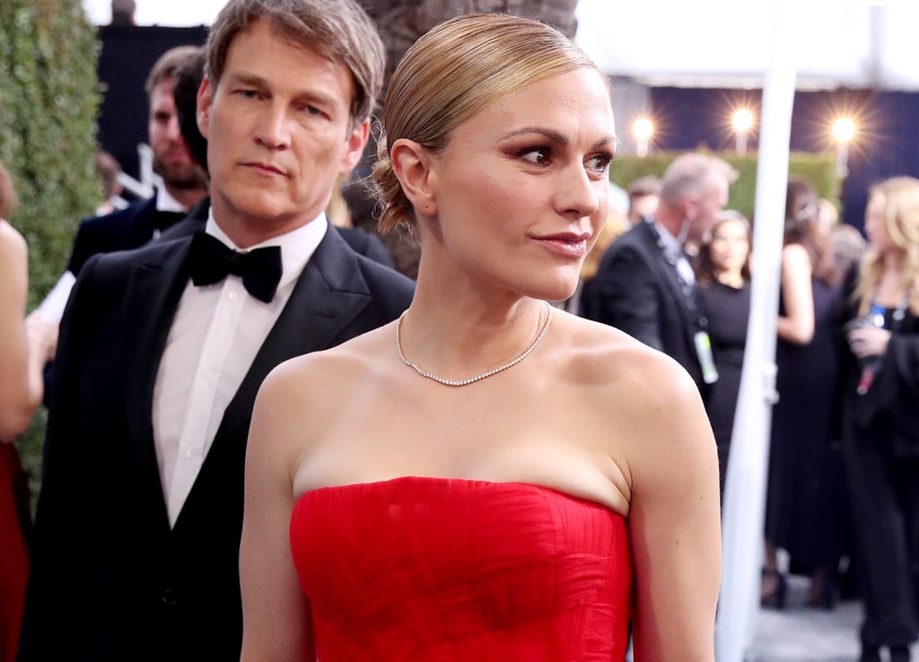 Stephen Moyer and Anna Paquin at the 2020 SAG Awards