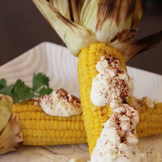 Mexican Grilled Corn Recipe With Crema, Cheese, and Chile