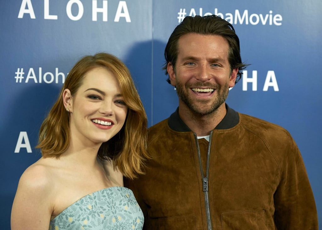 Emma Stone and Bradley Cooper Giggle on Aloha Red Carpet