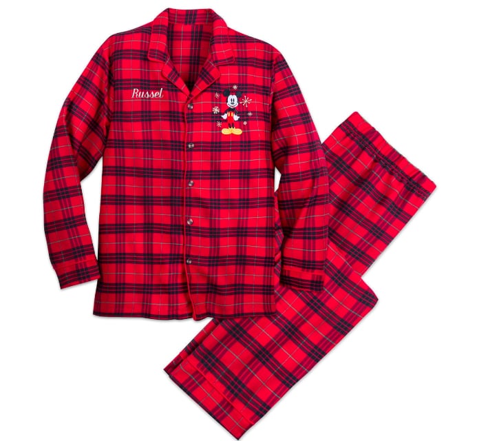 Mickey Mouse Holiday Plaid PJ Set for Adults