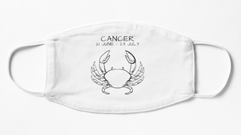 Cancer Zodiac — Gift for Cancer Astrology Zodiacs Sign Mask