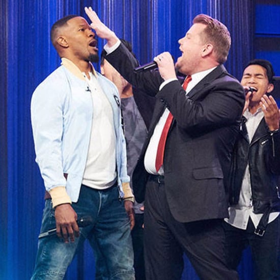 James Corden, Jamie Foxx, and Ansel Elgort Riff-Off Video