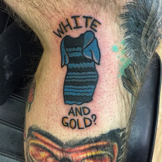 Tattoo of Famous Black and Blue Dress