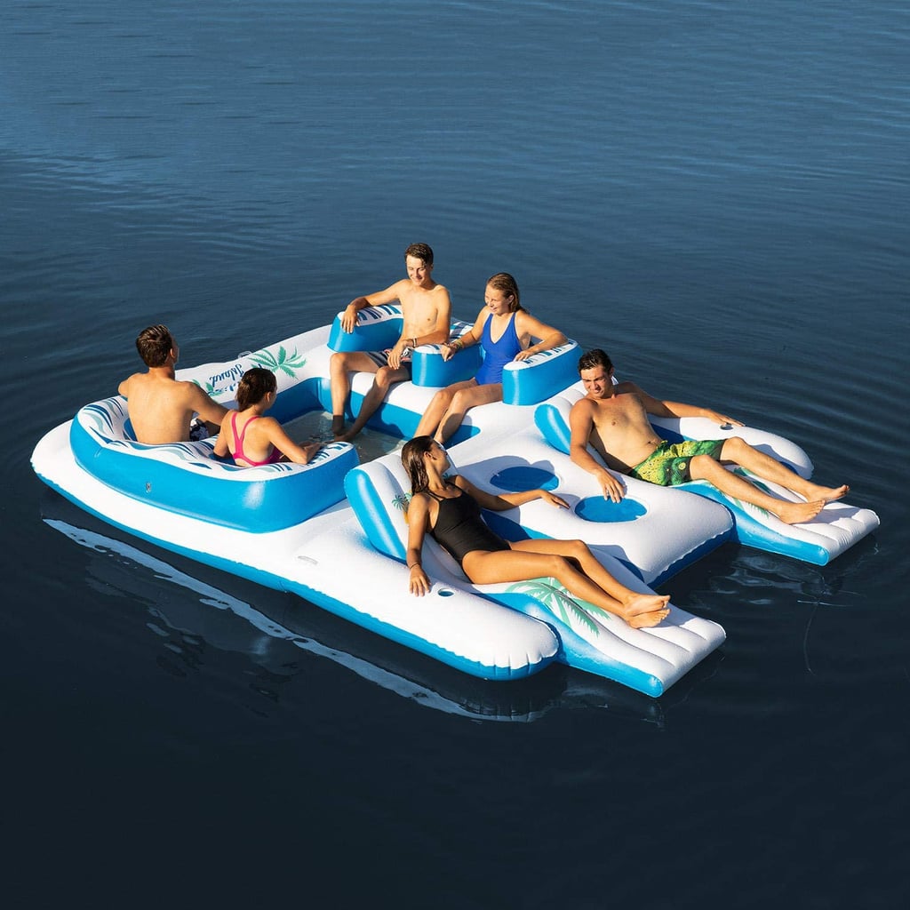 Intex Inflatable Splash N Chill Lake Pool Island Raft Lounger