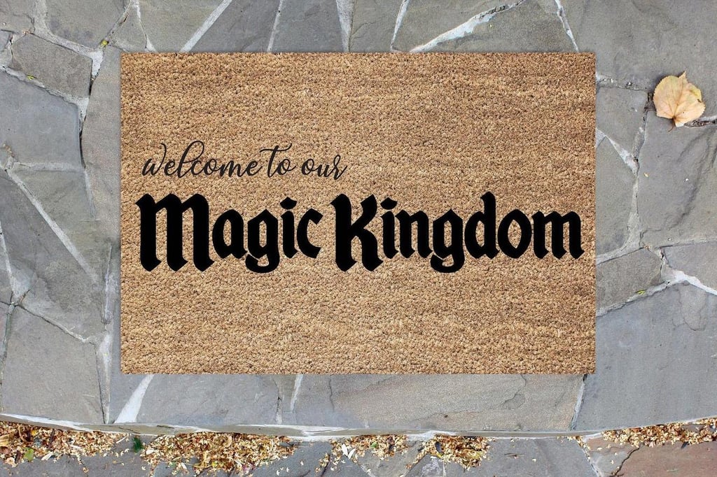 "Welcome to Our Magic Kingdom" Disney Doormat