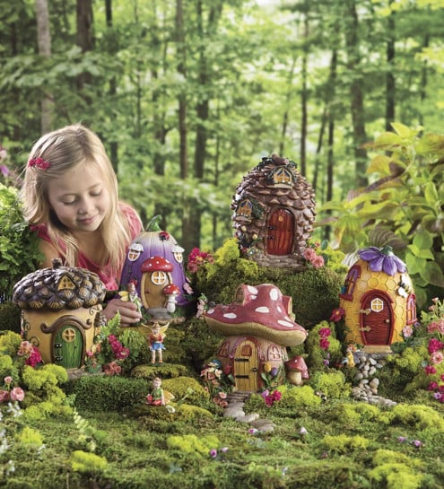 Fairy Village Houses and Fairies