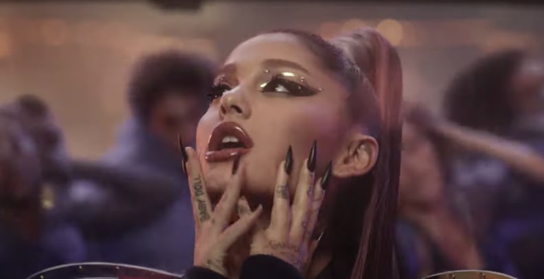 Ariana Grande's Lady-Gaga-Inspired Dark Makeup