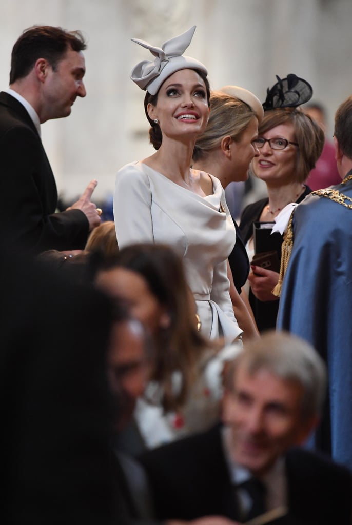 Angelina Jolie's Ralph & Russo Grey Dress