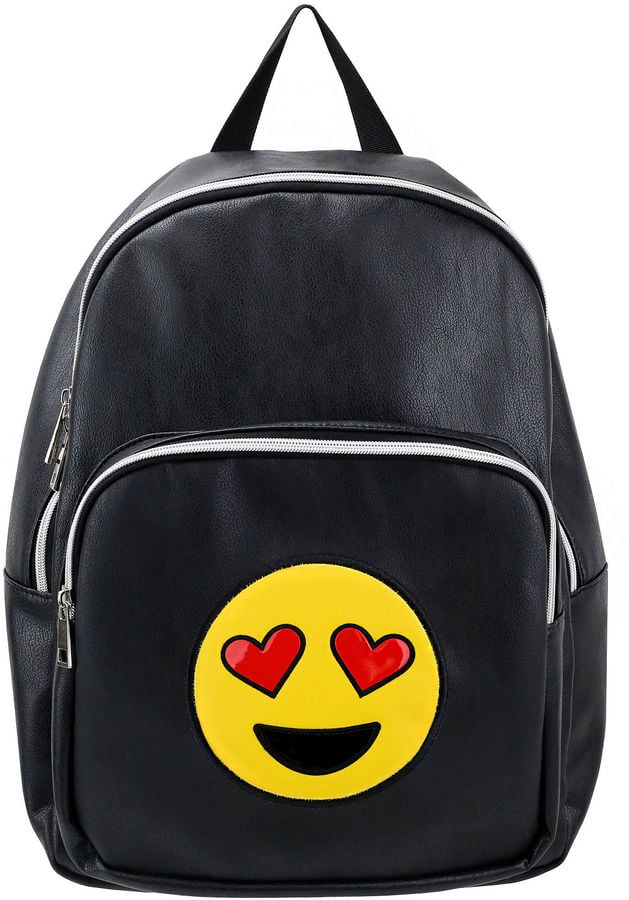 black emoji backpack