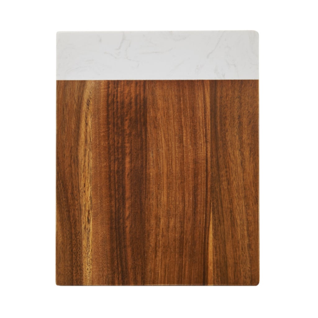 Farberware Classic 8-inch x 10-inch Marble and Acacia Wood Cutting Board