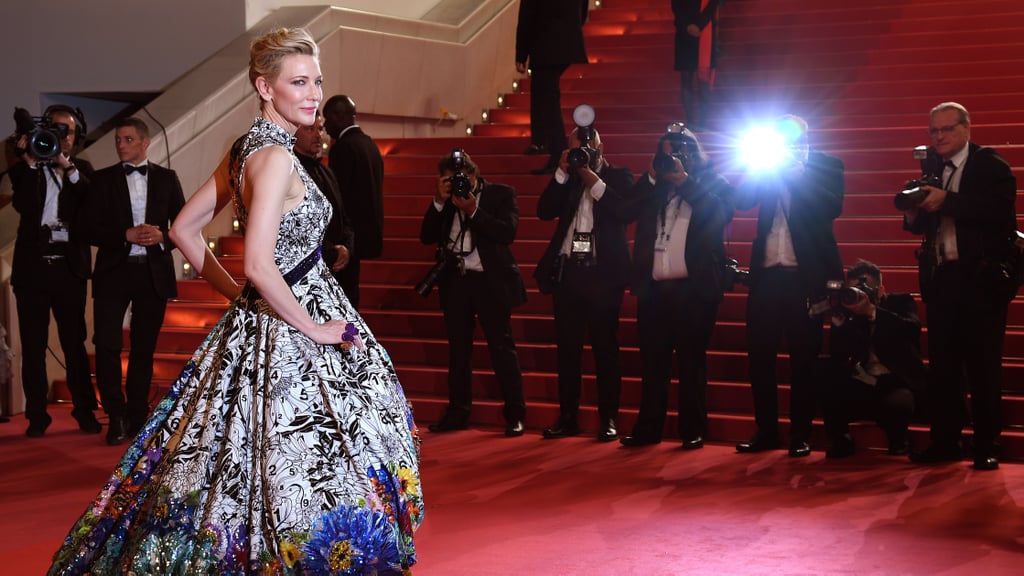 Cate Blanchett in Mary Katrantzou at Cannes Film Festival