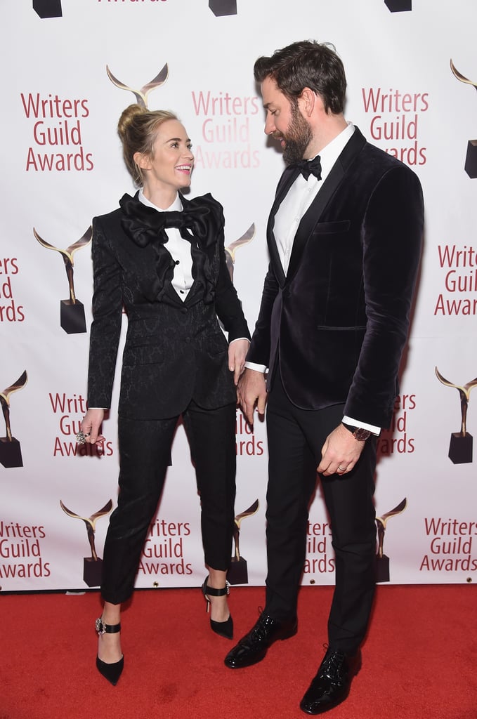 Emily Blunt and John Krasinski in Matching Tuxedos 2019