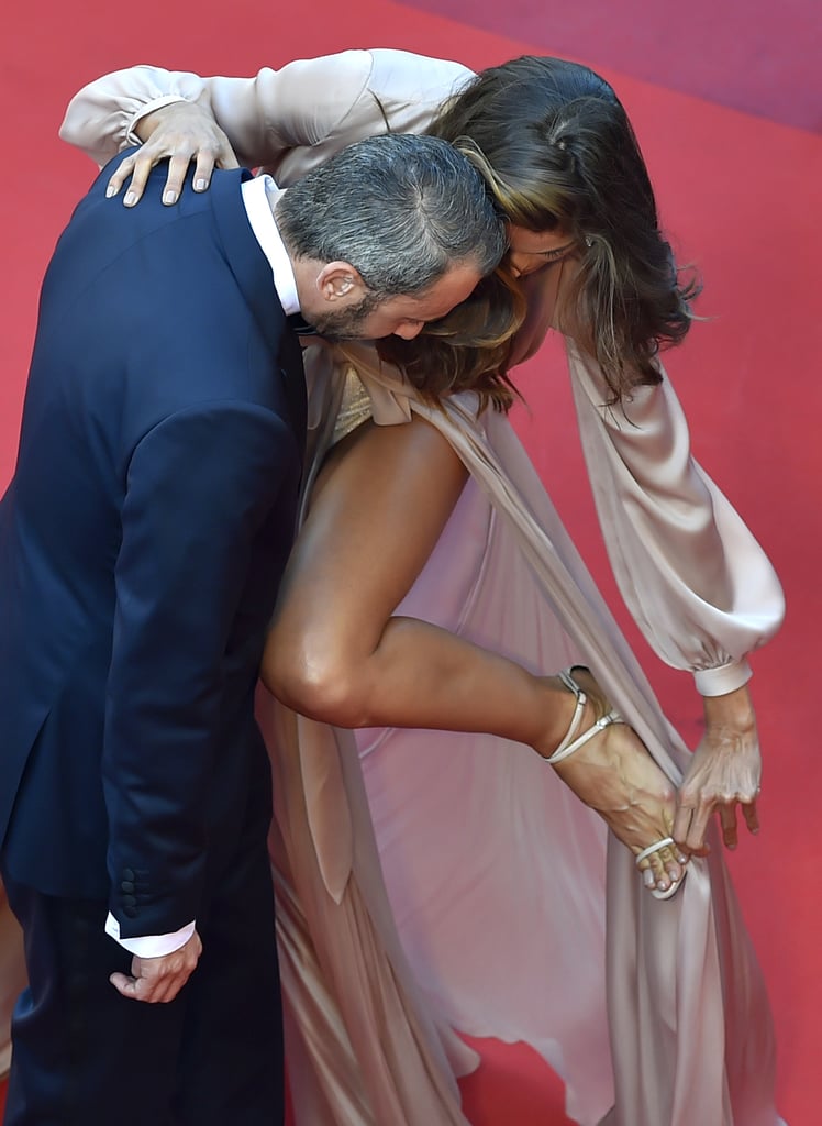 Izabel Goulart Unhooked Her Giuseppe Zanotti Heels From Her Ralph & Russo Wrapdress