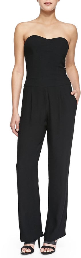 Cynthia Vincent Strapless Pleated Full-Length Jumpsuit ($325)