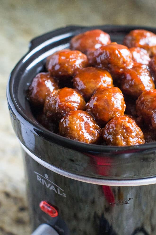 Slow Cooker Grape Jelly Meatballs