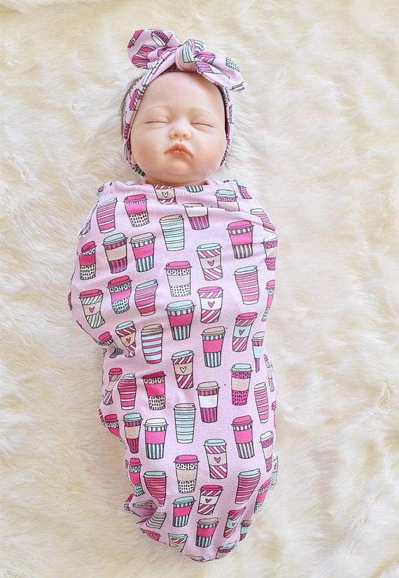Coffee Baby Cocoon Swaddle Sack