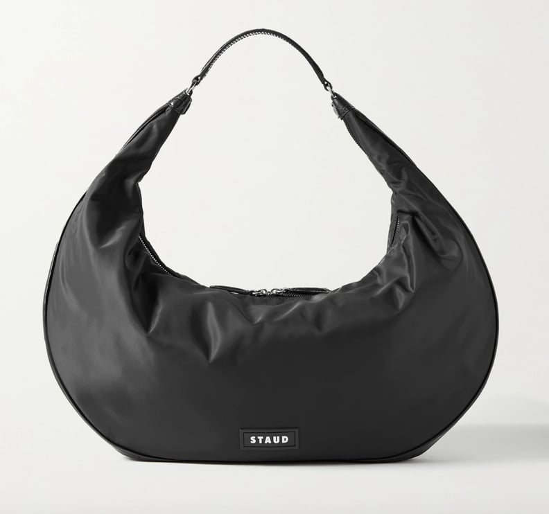 Staud Sasha Large Leather-Trimmed Nylon Shoulder Bag