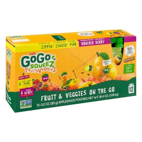 GoGo SqueeZ Variety Fruit and Veggies Applesauce