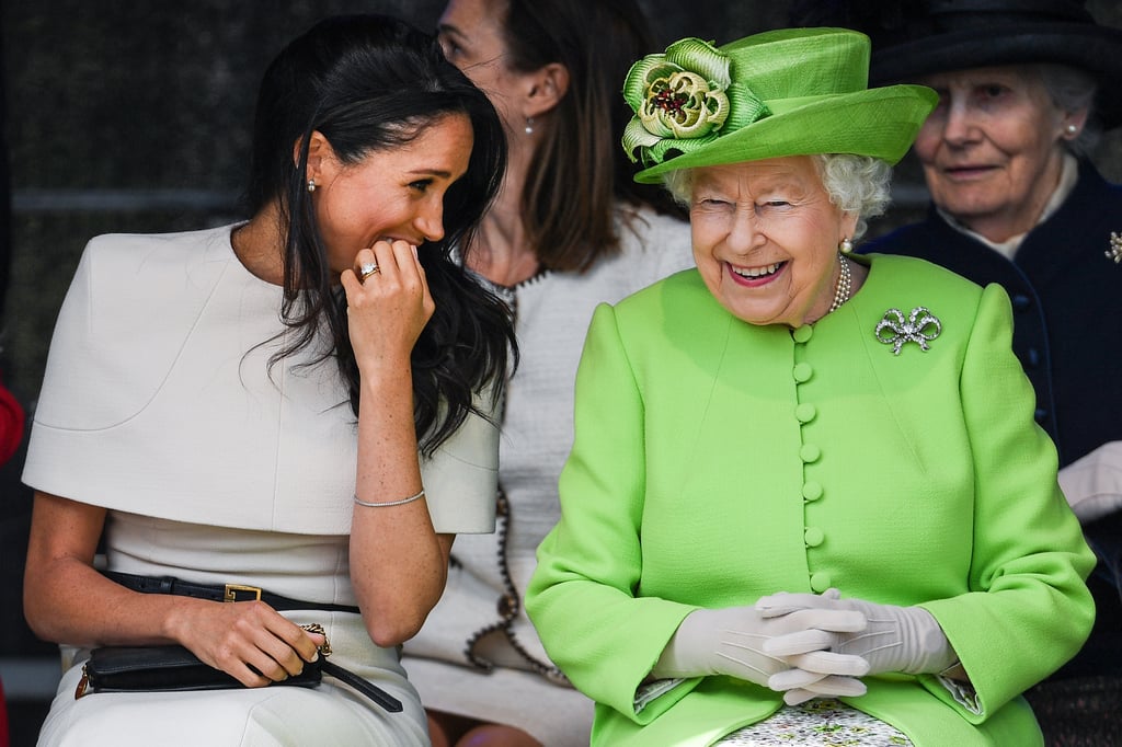 Meghan Markle and Queen Elizabeth II shared a laugh during their first official engagement in June 2018.