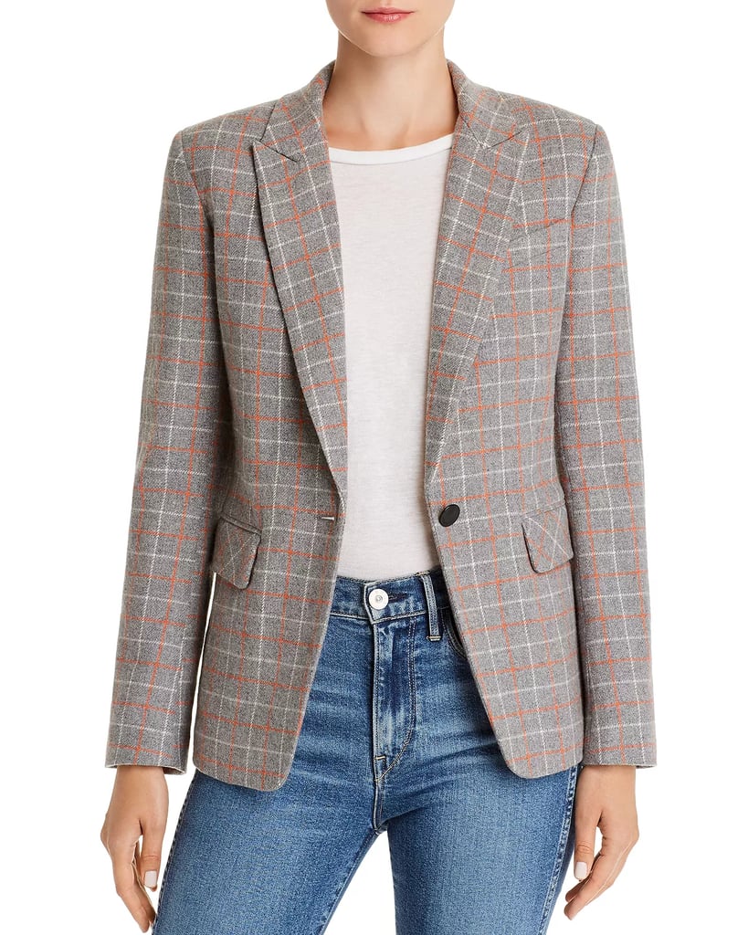 rag & bone Windowpane Plaid Blazer Women