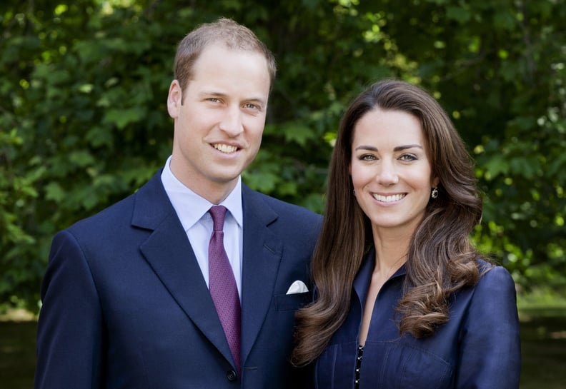 LONDON, UNITED KINGDOM - JUNE 3:  (EDITORIAL USE ONLY) In this handout image supplied by St James's Palace, Prince William, Duke of Cambridge and Catherine, Duchess of Cambridge pose for the official tour portrait for their trip to Canada and California i