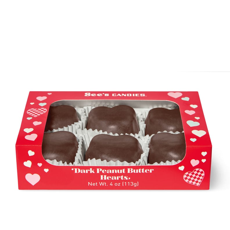 For Peanut-Butter Fans: See's Candies Dark Chocolate Peanut Butter Hearts