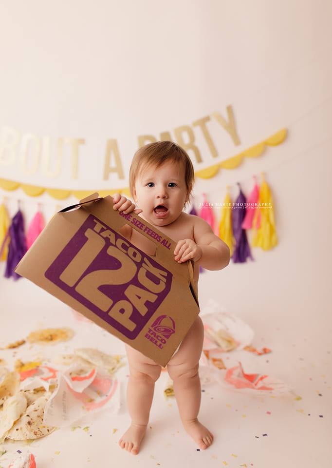 Baby's Taco Bell Cake Smash