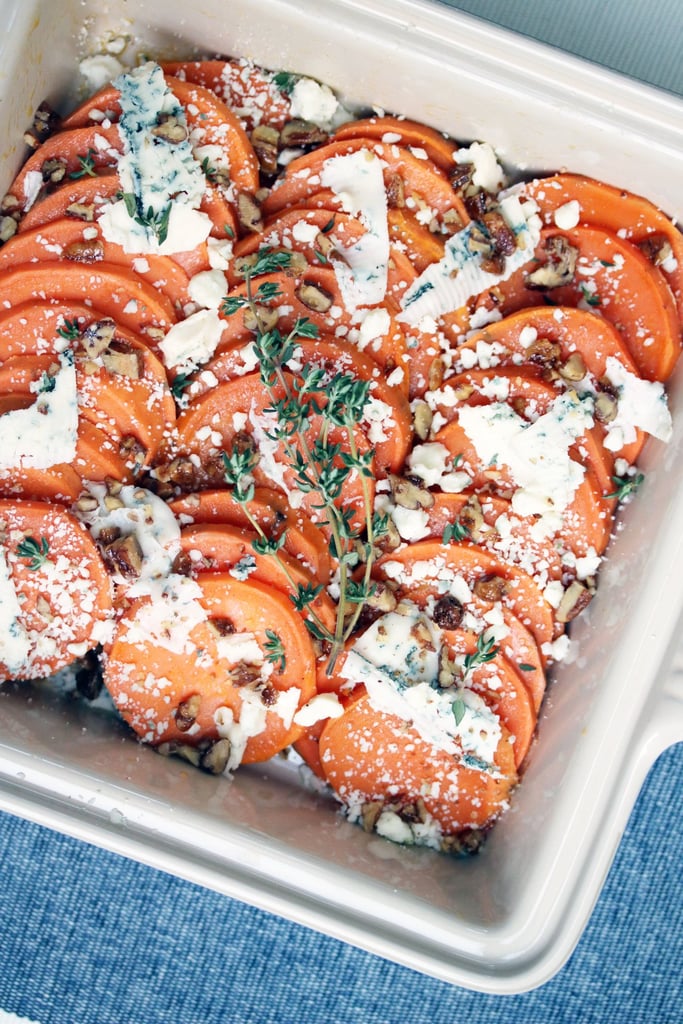 Slow-Cooker Sweet Potatoes With Thyme and Blue Cheese