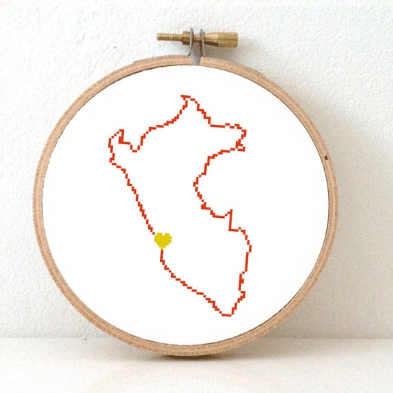 Peru Map Hoop
