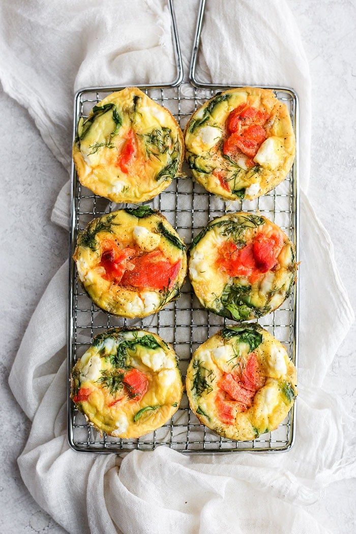 Smoked Salmon Breakfast Frittatas