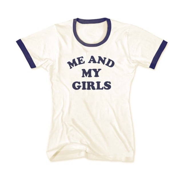 <product href="https://www.selenagomez.com/store/me-and-my-girls-ringer-shirt-0">"Me and My Girls" T-Shirt</product> ($40)</p>