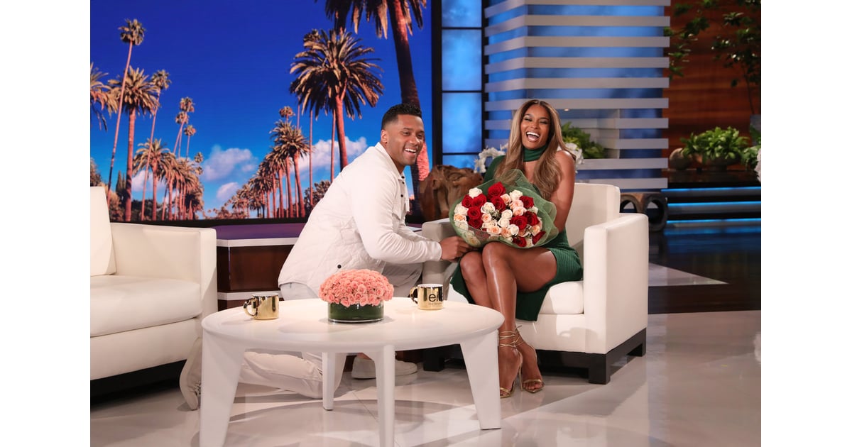 Ciara and Russell Wilson on "The Ellen DeGeneres Show