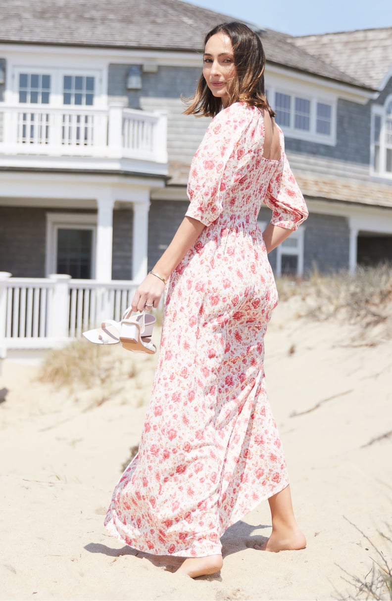 Something Navy Smocked Maxi Dress