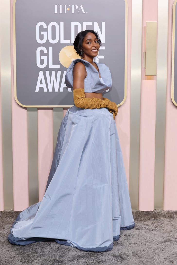 Ayo Edebiri at the 2023 Golden Globe Awards | Golden Globes 2023: Red
