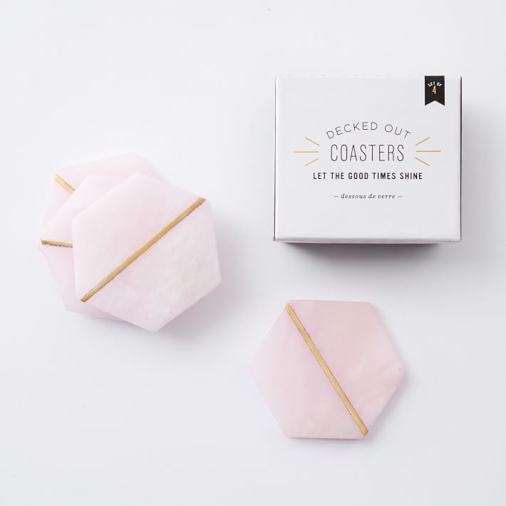 Pink Stone Coaster ($39 set of 4)