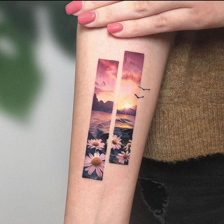Hypercolor Realism Tattoo Trend Photos And Inspiration Popsugar Beauty