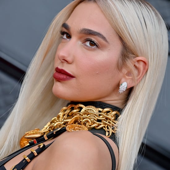 Dua Lipa Wears Balenciaga Lace Dress For Grammys Afterparty