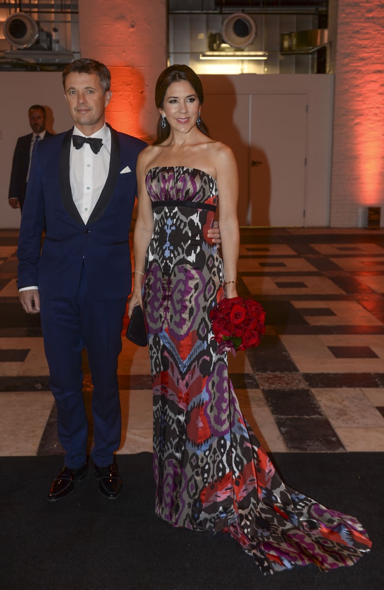 Princess Mary's Printed Gown Seemed a Bit Daring