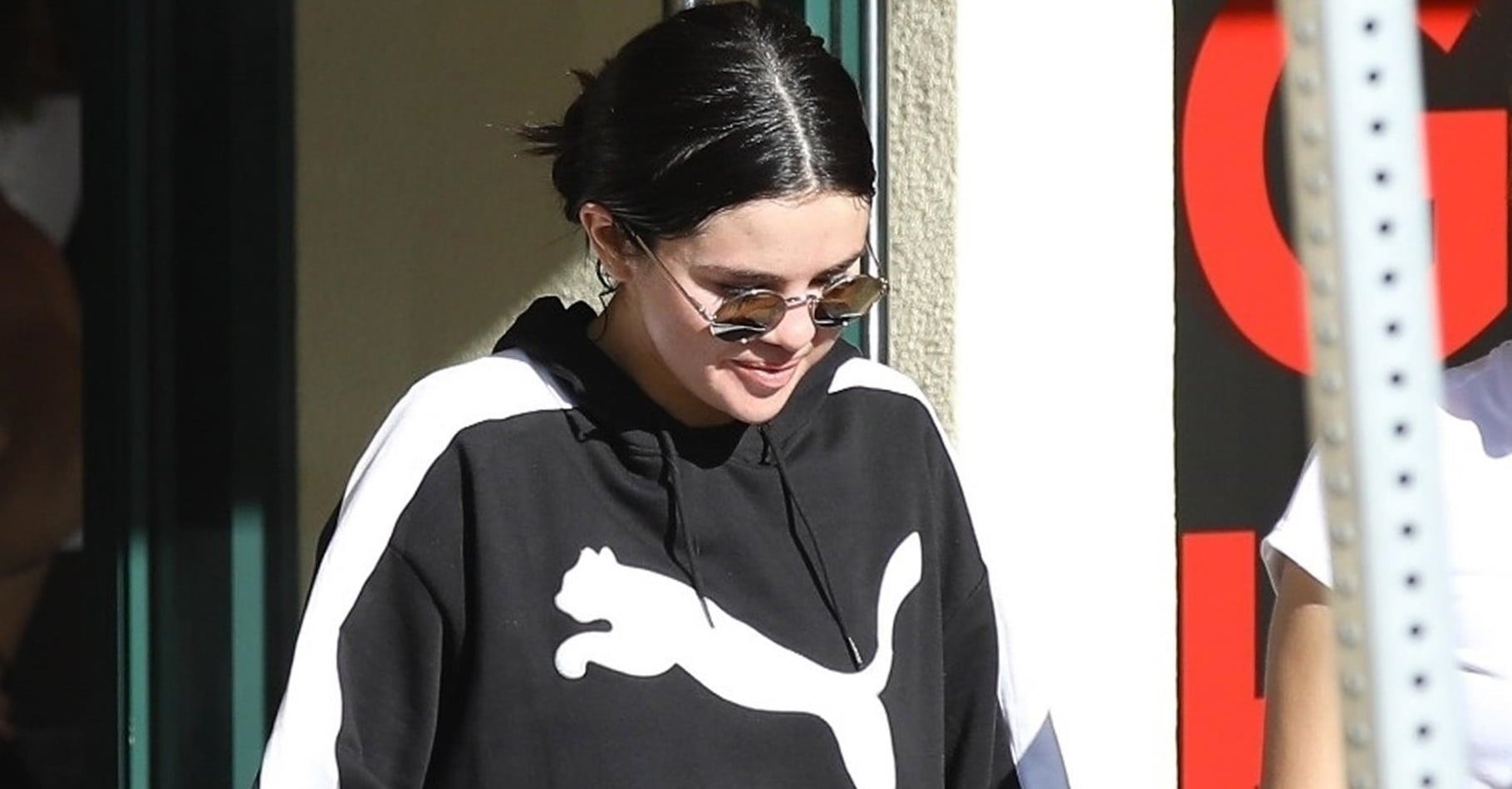 Selena Gomez Puma Hoodie 2018 POPSUGAR Fashion