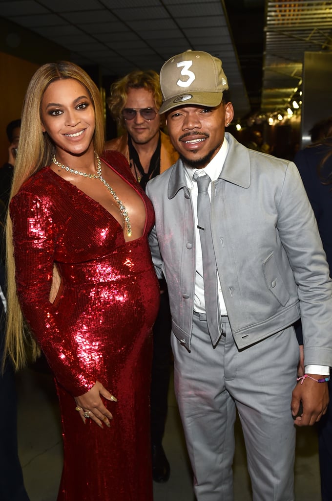 Chance the Rapper and Beyonce at the 2017 Grammys