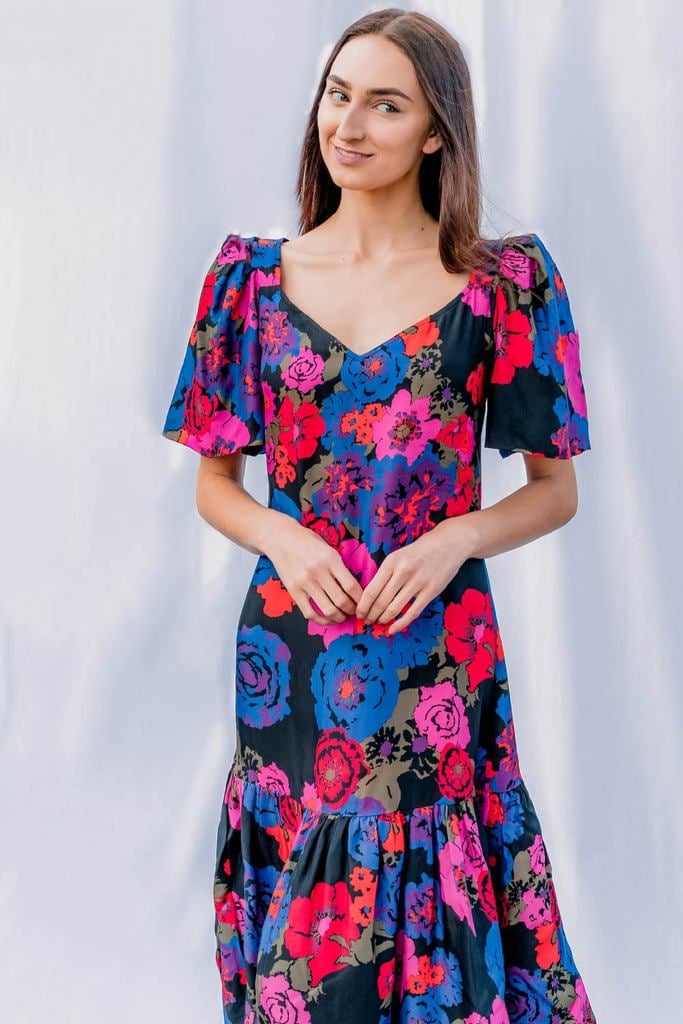 Hope For Flowers Bright Camo Floral Dress