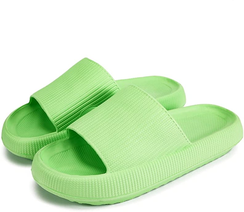 Pillow Slides Slippers in Lime Green
