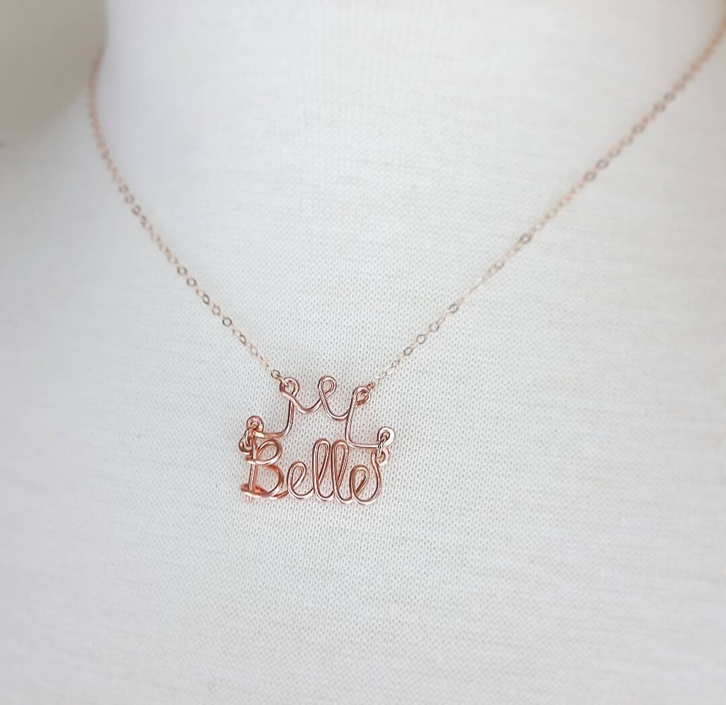 Rose Gold Belle Crown Necklace ($70)