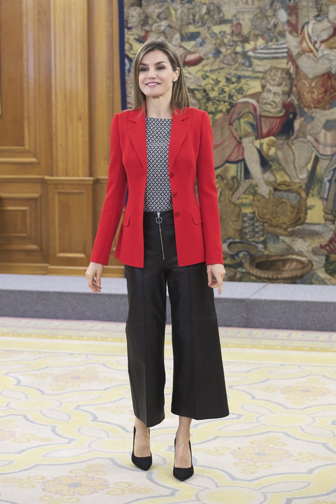 Queen Letizia Wearing Culottes Spring 2016