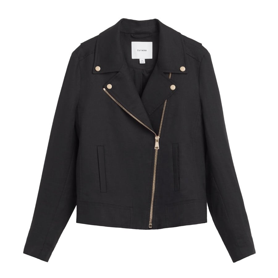 Cuyana Linen Moto Jacket