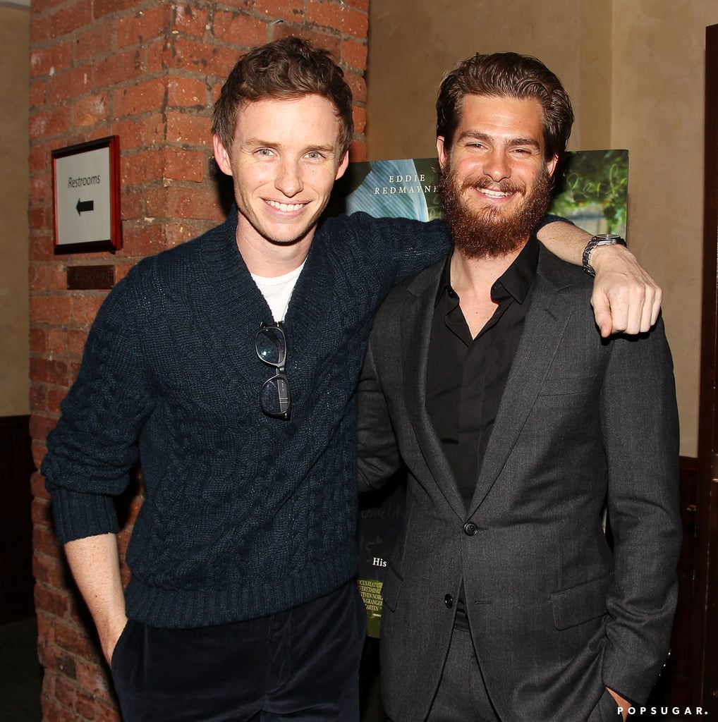 Andrew hosted a private screening of his "dear friend" Eddie's film The Theory of Everything in NYC in October 2014 — aww!